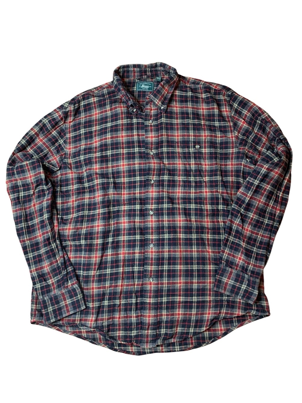 G.H. Bass & Co. Long Sleeve Plaid Flannel Shirt Size XL